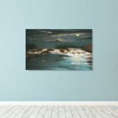 Nordbrücke Aussicht auf die Wasserfälle bei Nacht Leinwanddruck (Insitu (Holzboden))