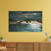 Nordbrücke Aussicht auf die Wasserfälle bei Nacht Leinwanddruck (Insitu (Wohnzimmer))