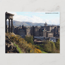 Nordbrücke, Edinburgh Postcard mit City Postkarte