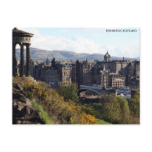 Nordbrücke, Edinburgh Postcard mit City