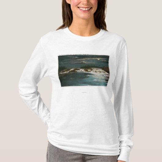 Nordbrücken-Ansicht der Fälle nachts T-Shirt (Vorderseite)