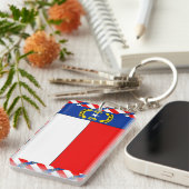 NORDCAROLINA-Fahne Schlüsselanhänger (Vorderseite rechts)