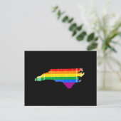NORDCAROLINA PRIDE - DISTRESSED -.pnng Postkarte (Stehend Vorderseite)