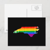 NORDCAROLINA PRIDE - DISTRESSED -.pnng Postkarte (Vorne/Hinten)