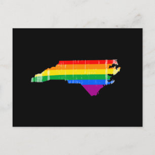 NORDCAROLINA PRIDE - DISTRESSED -.pnng Postkarte