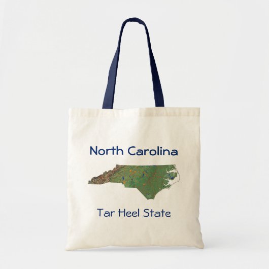 Nordcarolinian-Karten-Tasche Tragetasche (Vorne)