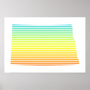 Norddakota-Kälte Poster