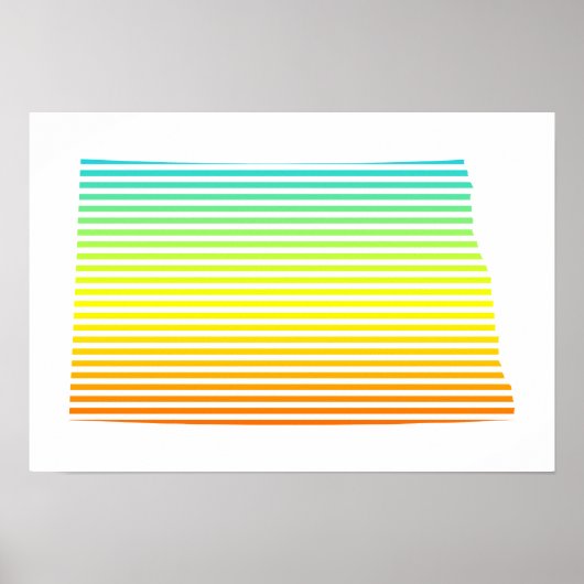 Norddakota-Kälte Poster (Vorne)