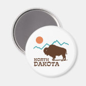 Norddakota Magnet (Vorderseite/Rückseite)