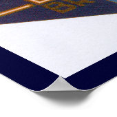 Norddeutcher Lloyd Bremen Gepäcksiegel Poster (Ecke)