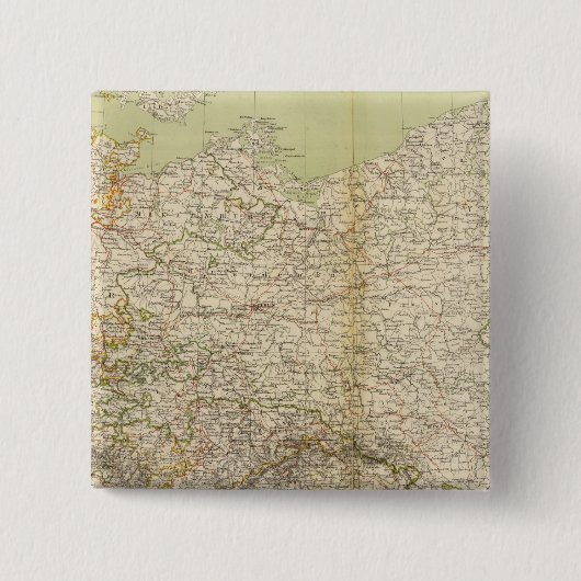 Norddeutsche Atlaskarte Button (Vorderseite)