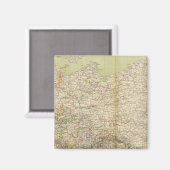 Norddeutsche Atlaskarte Magnet (Vorderseite/Rückseite)