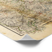 Norddeutsche Atlaskarte Poster (Ecke)