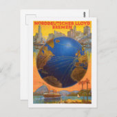 Norddeutscher Lloyd Bremen Deutschland 1920 Vintag Postkarte (Vorne/Hinten)
