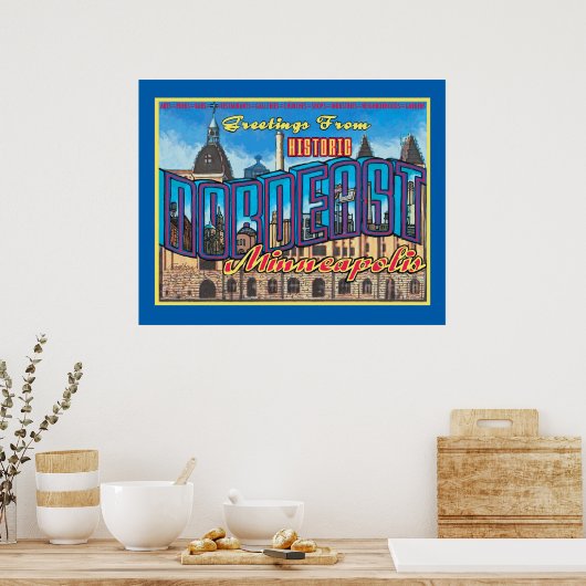 NORDEAST MINNEAPOLIS POSTER (Küche)