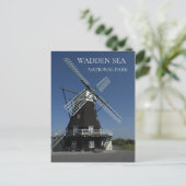 Nordermühle, Northern Mill, Pellworm Island Postkarte (Stehend Vorderseite)