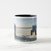 Norderney, Ostfrisian-Inseln, Deutschland Zweifarbige Tasse (Mittel)