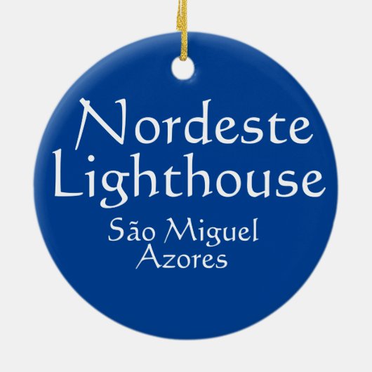 Nordeste* Azoren Weihnachtsverzierung Keramikornament (Hinten)