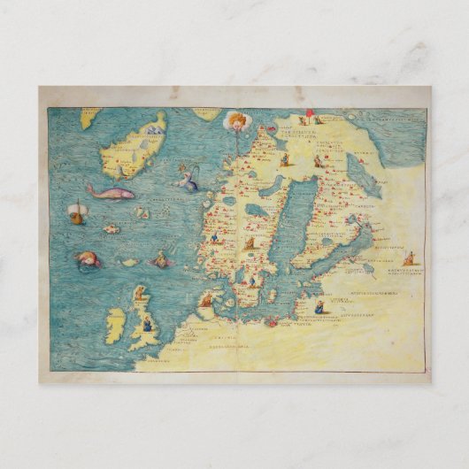 Nordeuropa Postkarte (Vorderseite)