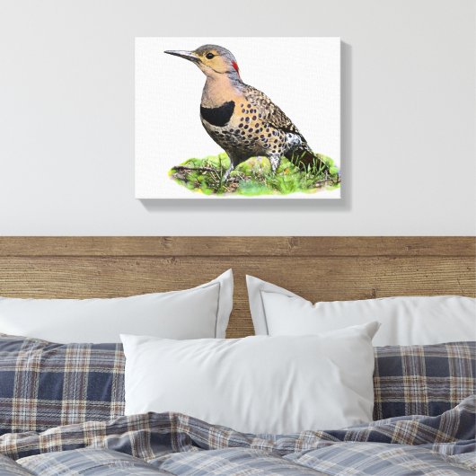 Nordflicker am Boden Leinwanddruck (Insitu (Schlafzimmer))