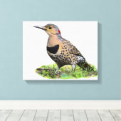 Nordflicker am Boden Leinwanddruck (Insitu (Holzboden))