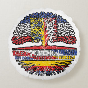 Nordfriesland Nordfriesisch Schleswig-Holstein Rundes Kissen