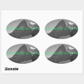 Nordfront Eiger Mountain Climb Ovaler Aufkleber (Blatt)