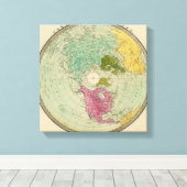 Nordhalbkugel 3 leinwanddruck (Insitu (Holzboden))