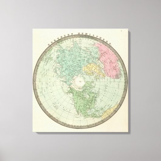 Nordhalbkugel 3 leinwanddruck (Vorderseite)