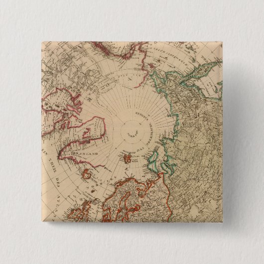 Nordhalbkugel, Arktis Button (Vorderseite)