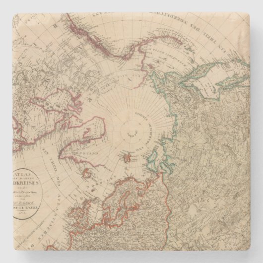 Nordhalbkugel, arktisch steinuntersetzer (Vorderseite)