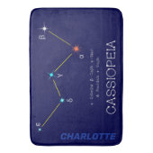 Nordhalbkugel Konstellation Kassioipeia Badematte (Vorderseite Vertikal)