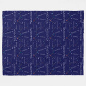 Nordhalbkugel Konstellation Kassioipeia Fleecedecke (Vorderseite (Horizontal))