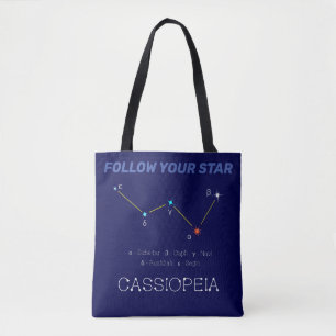 Nordhalbkugel Konstellation Kassioipeia Tasche