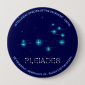 Nordhalbkugel Pleiades Star Formation Button (Vorderseite)