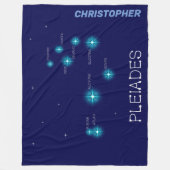 Nordhalbkugel Pleiades Star Formation Fleecedecke (Vorderseite)