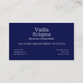 Nordhalbkugel Pleiades Star Formation Visitenkarte (Rückseite)