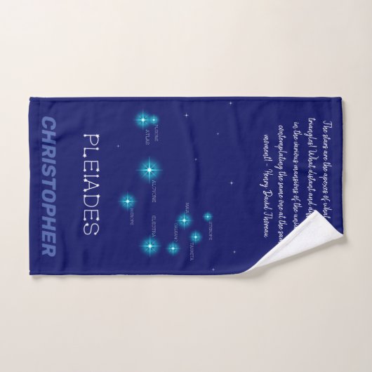 Nordhalbkugel Pleiades Star Formationsbad T Badhandtuch Set (Handtuch)