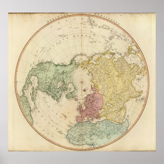 Nordhalbkugel Poster (Vorne)