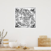 Nordhalbkugel Poster (Küche)