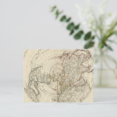 Nordhalbkugel Postkarte (Stehend Vorderseite)