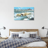 Nordhang, Alaska. Polar Bears Ursus Leinwanddruck (Insitu (Schlafzimmer))