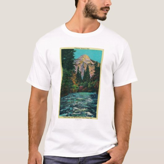 Nordhaube und Merced Fluss von den glücklichen T-Shirt (Vorderseite)