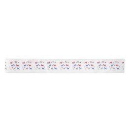 Nordic Animals Twin Baby Shower Ribbon Satinband