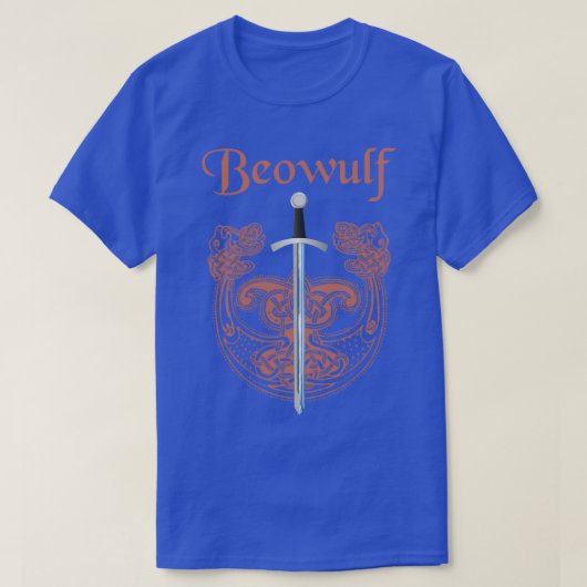 Nordic Beowulf und Grendal Sword T-Shirt (Design vorne)