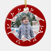 Nordic Bird Foto Keramik Ornament (Vorne)