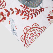 Nordic Blue Songbird Wasserfarbe Kunst Seidenpapier (Ausschnitt)