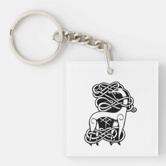 Nordic/Celtic Reh Schlüsselanhänger (Vorderseite)