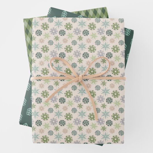 Nordic Christmas Classics Wrapping Paper Sheets Geschenkpapier Set (Beispiel)