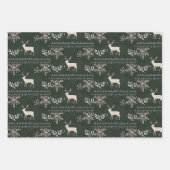 Nordic Christmas Collage Geschenkpapier Set (Vorderseite 3)